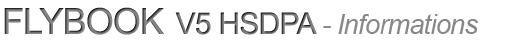 Flybook V5 HSDPA - Informations