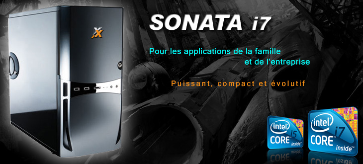 Keynux Sonata I7 - Ordinateur assemblé avec Intel Core i7 ou Core i7 Extreme Edition, 3 disques durs internes, carte graphique nVidia ou ATI, deux cartes graphiques en SLI, cartes OpenGL Quadro FX