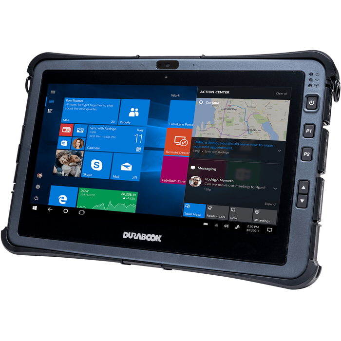 KEYNUX Tablette Durabook U11I ST Tablette tactile étanche eau et poussière IP66 - Incassable - MIL-STD 810H - Durabook U11I