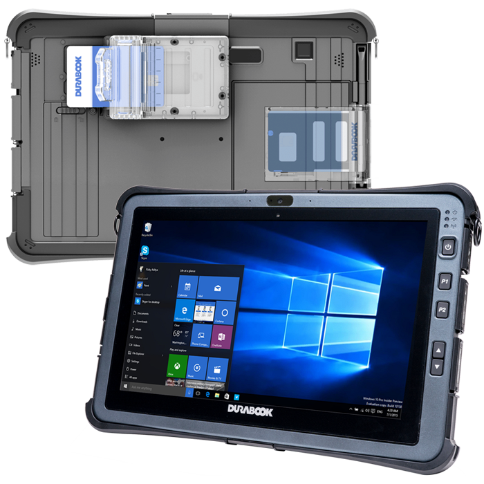KEYNUX Tablette Durabook U11I AV Tablette tactile étanche eau et poussière IP66 - Incassable - MIL-STD 810H - Durabook U11I