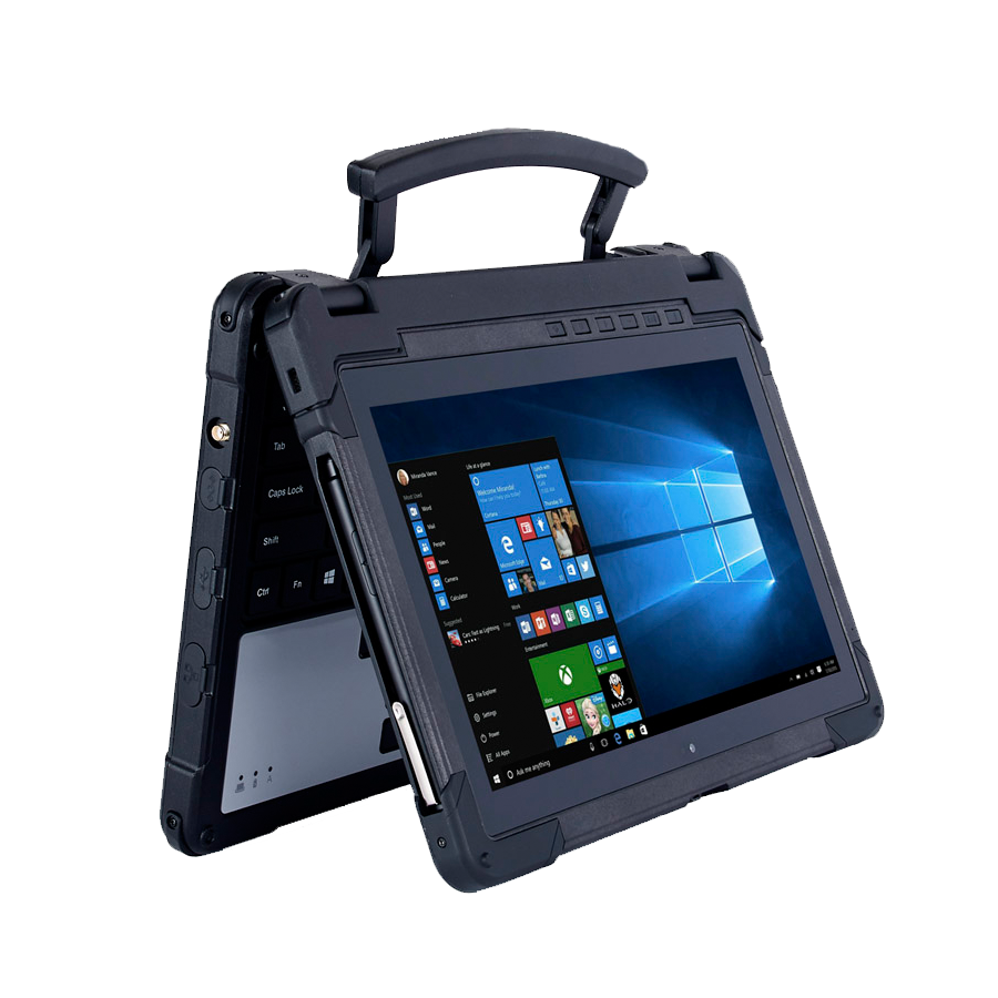 Tablette KX-11X - Tablet-PC 2-en1 tactile durci militarisée IP65 incassable, étanche, très grande autonomie - KX-11X - KEYNUX